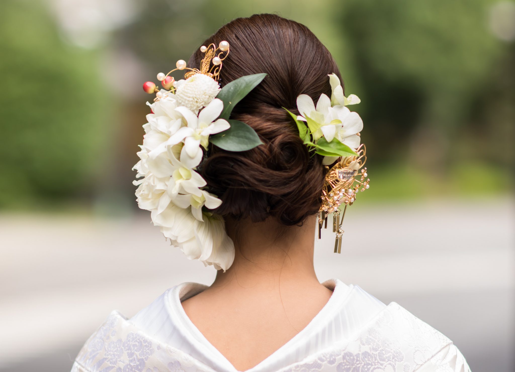 花嫁 髪型 個性的