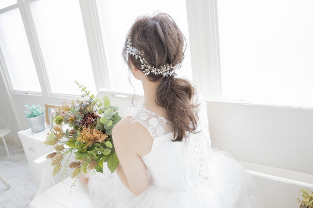 結婚式の前撮りの髪型 ロング ショートの花嫁 花婿におすすめヘア Le Crit ルクリ
