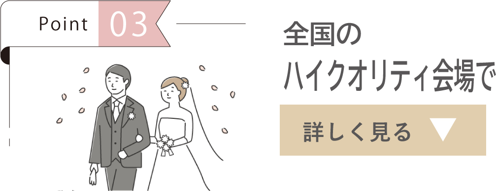 全国のハイクオリティ会場で