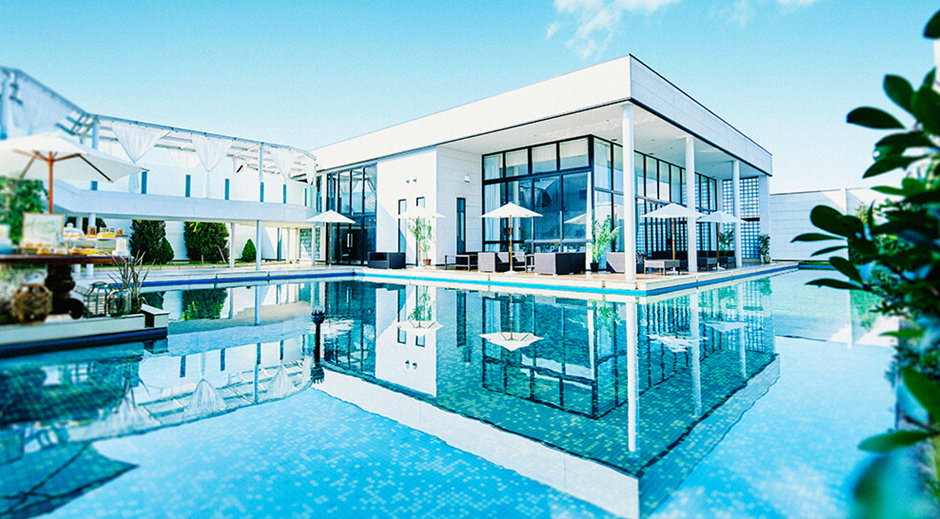 プール付きテラス