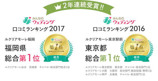 ルクリアモーレ大阪 少人数結婚式 挙式 ルクリアモーレ